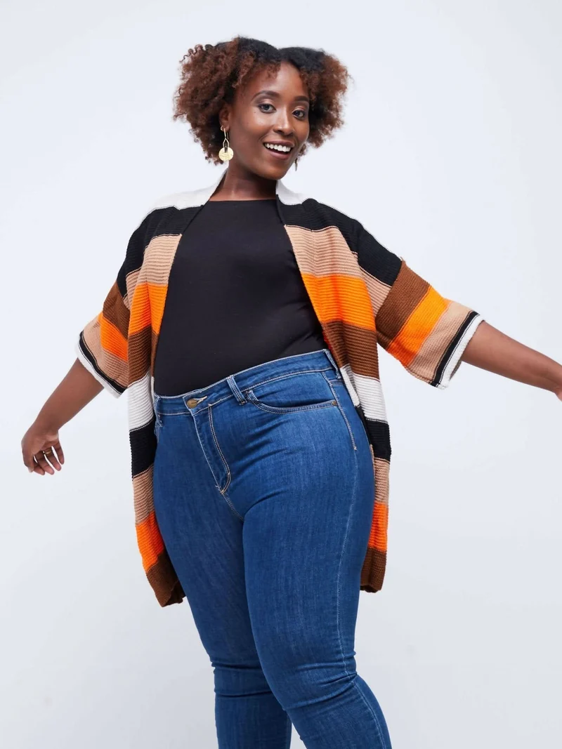 The Fashion Frenzy Waterfall Cardigan - Orange