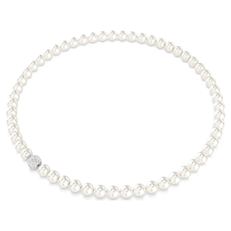Swarovski Damen Matrix Halskette weiß 5747746
