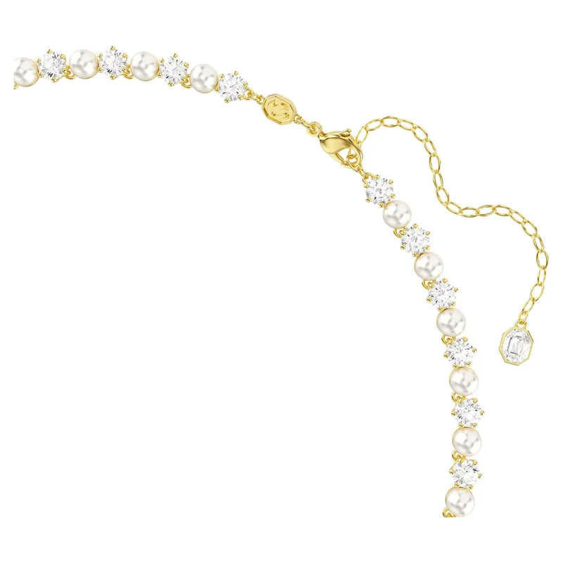 Swarovski Halskette Damen Matrix Weiß Goldfarben 5742039