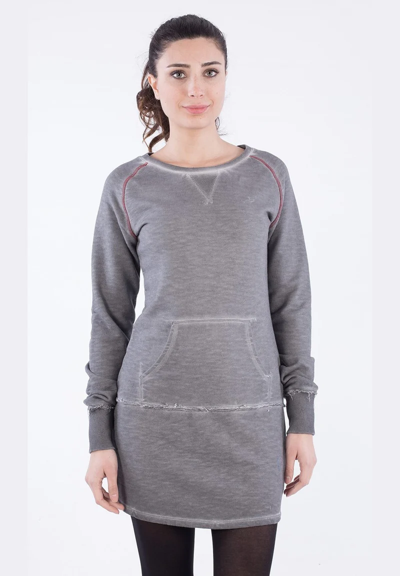 Langarm-Sweatkleid aus Bio-Baumwolle