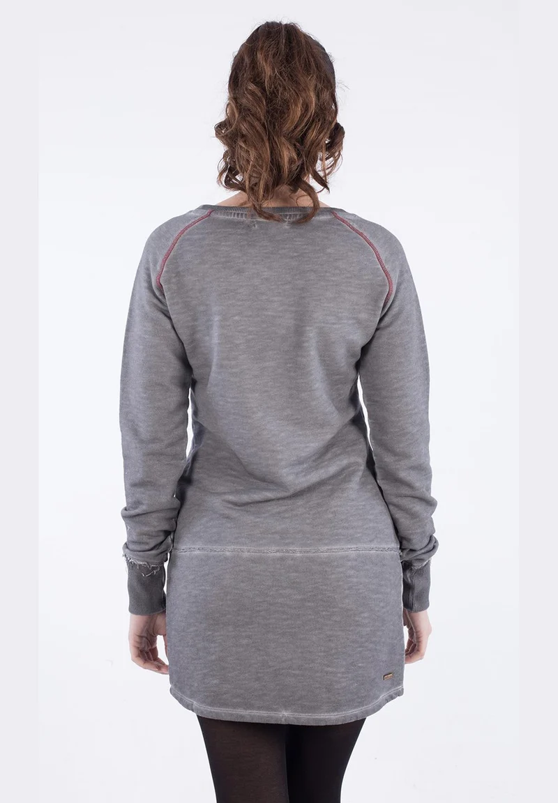 Langarm-Sweatkleid aus Bio-Baumwolle