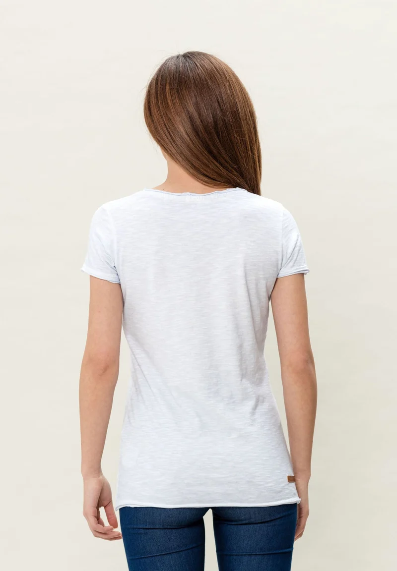 T-Shirt aus Bio-Baumwolle in Cold-Dye-Effekt