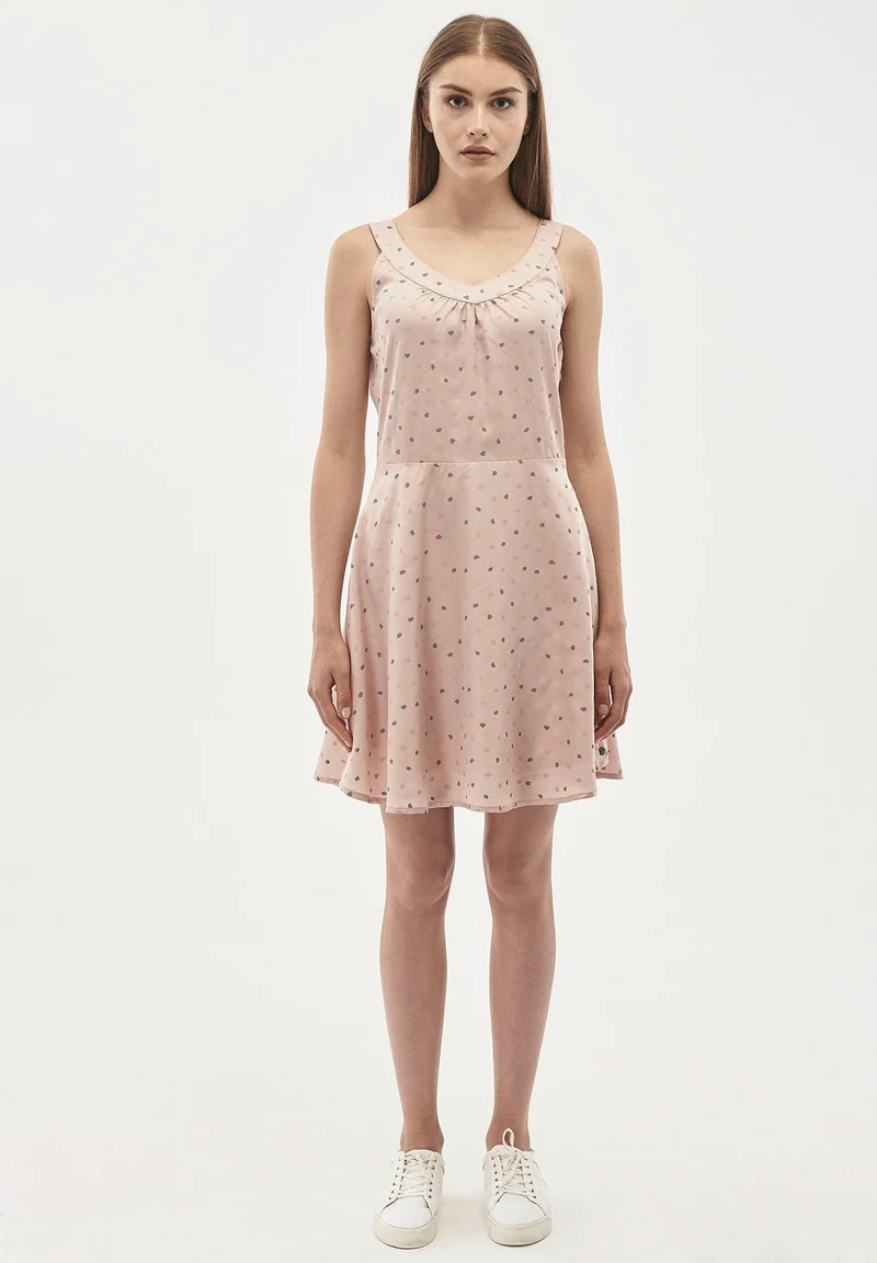 Kleid aus TENCEL™ Lyocell mit Allover-Print