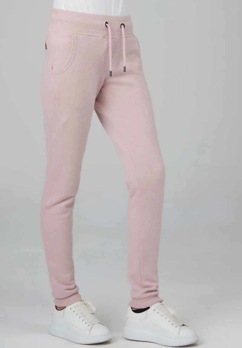 Relaxhose in melierter Optik aus Bio-Baumwolle