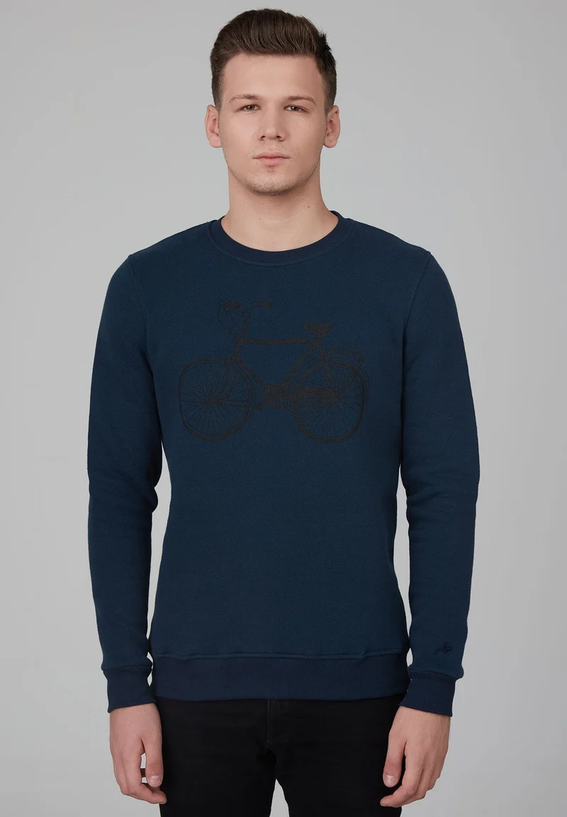 Langarm Basic Sweatshirt aus Bio-Baumwolle