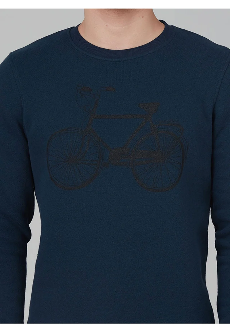 Langarm Basic Sweatshirt aus Bio-Baumwolle