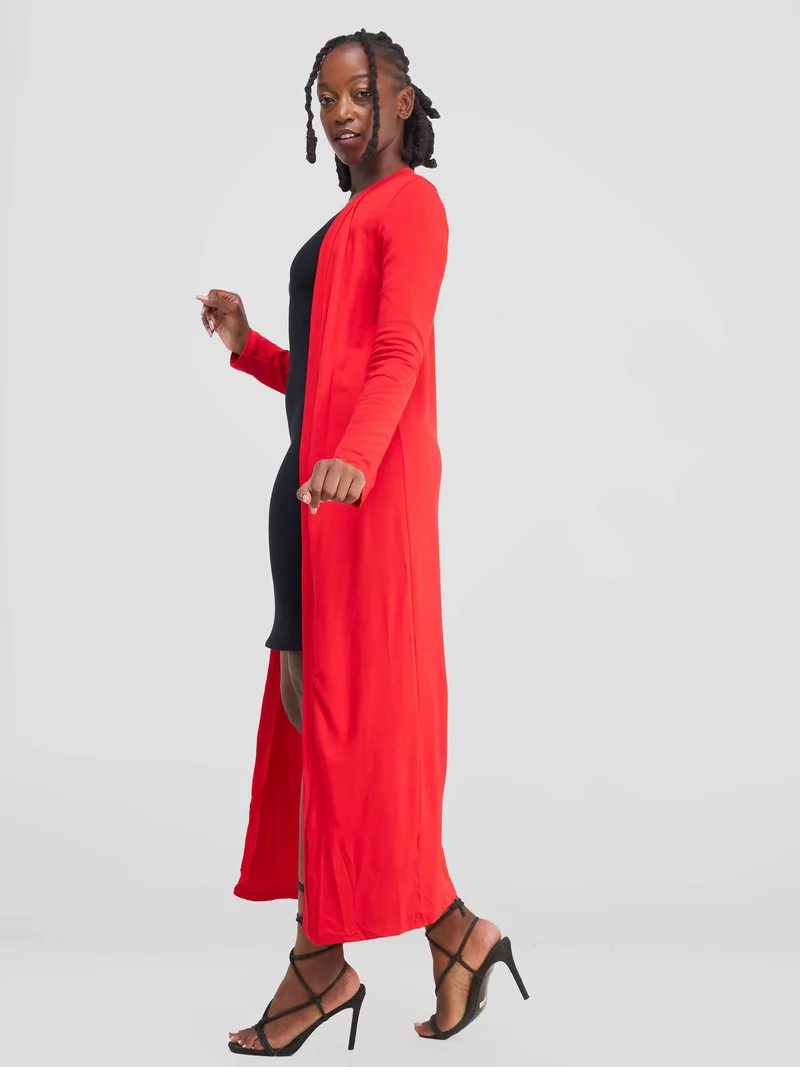 Stylish Sisters Flowy Kimono - Red