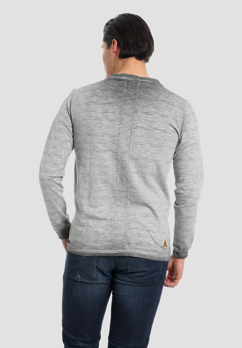 Garment Dyed Langarmshirt aus Bio-Baumwolle