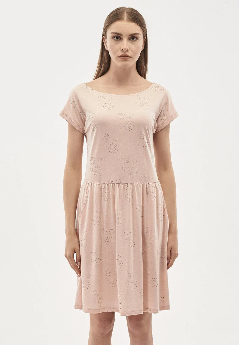 Kleid aus TENCEL™ Lyocell-Mix mit Allover-Print