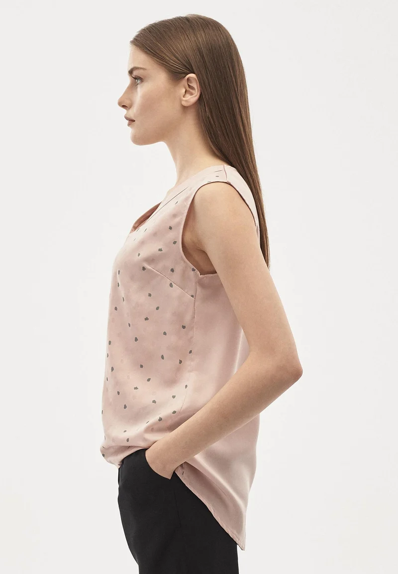Blusentop aus TENCEL™ Lyocell mit Allover-Print