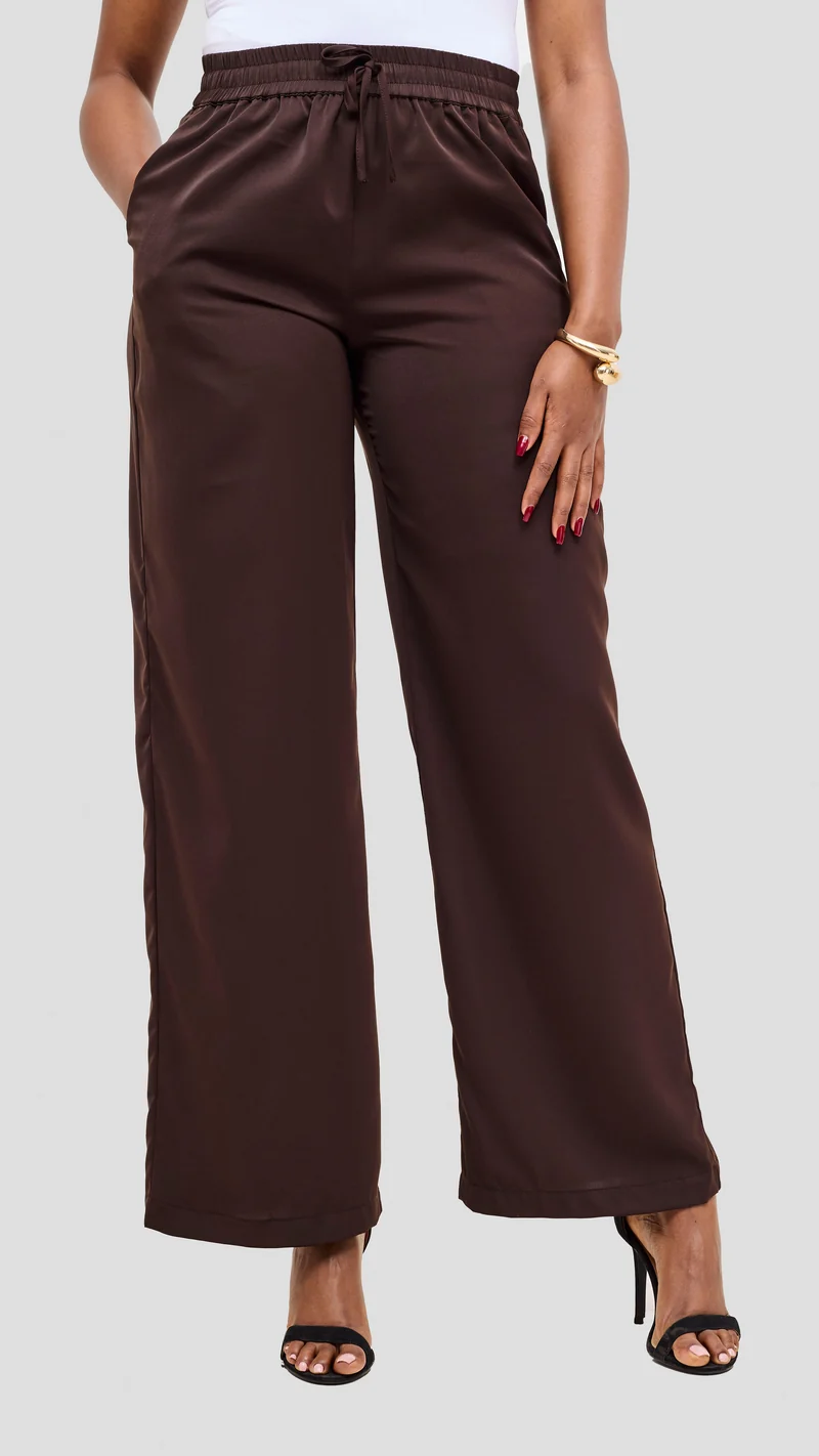 Vivo Ayah Drawstring Pants - Chocolate