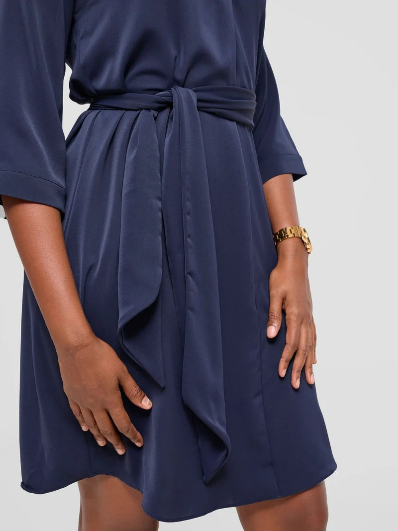 Vivo Nala Shirt Dress - Dark Navy Blue