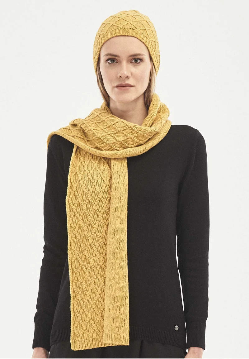 Strick-Beanie aus Bio-Merinowolle und Bio-Baumwolle