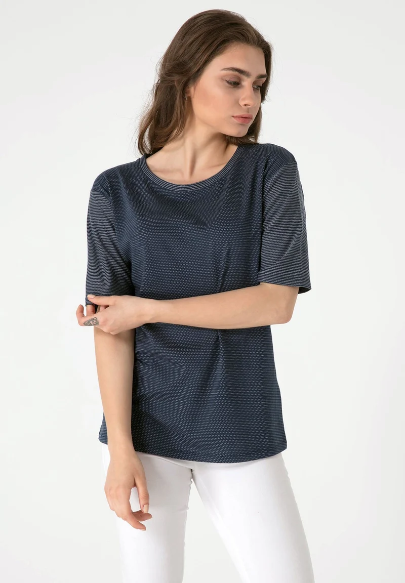 T-Shirt aus Bio-Baumwolle mit Pünktchen
