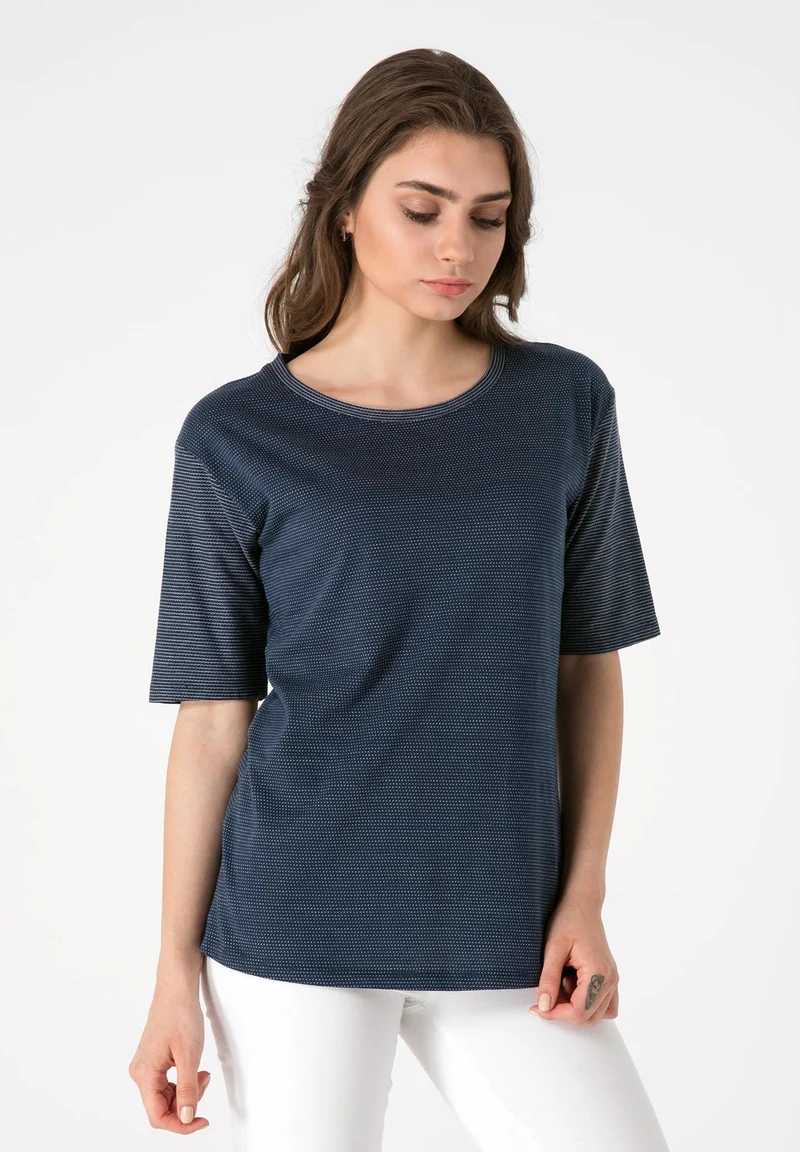 T-Shirt aus Bio-Baumwolle mit Pünktchen