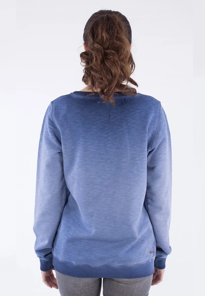 Sweatshirt aus Bio-Baumwolle in Cold Pigment Dye