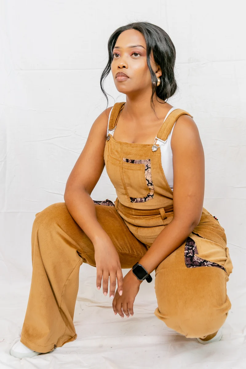 Home of Calor Dungaree Pants - Couduroy Brown