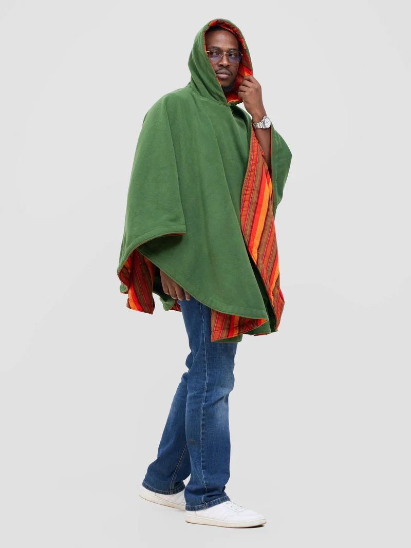 Rafiki Threads Solar Poncho - Orange / Red