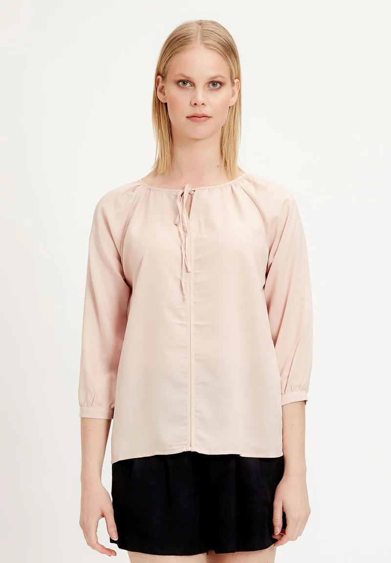 Bluse aus TENCEL™ Lyocell mit 3/4 Ärmeln