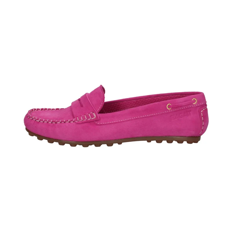 Bagat DAMEN Dark Pink Suede Moccasin Shoes