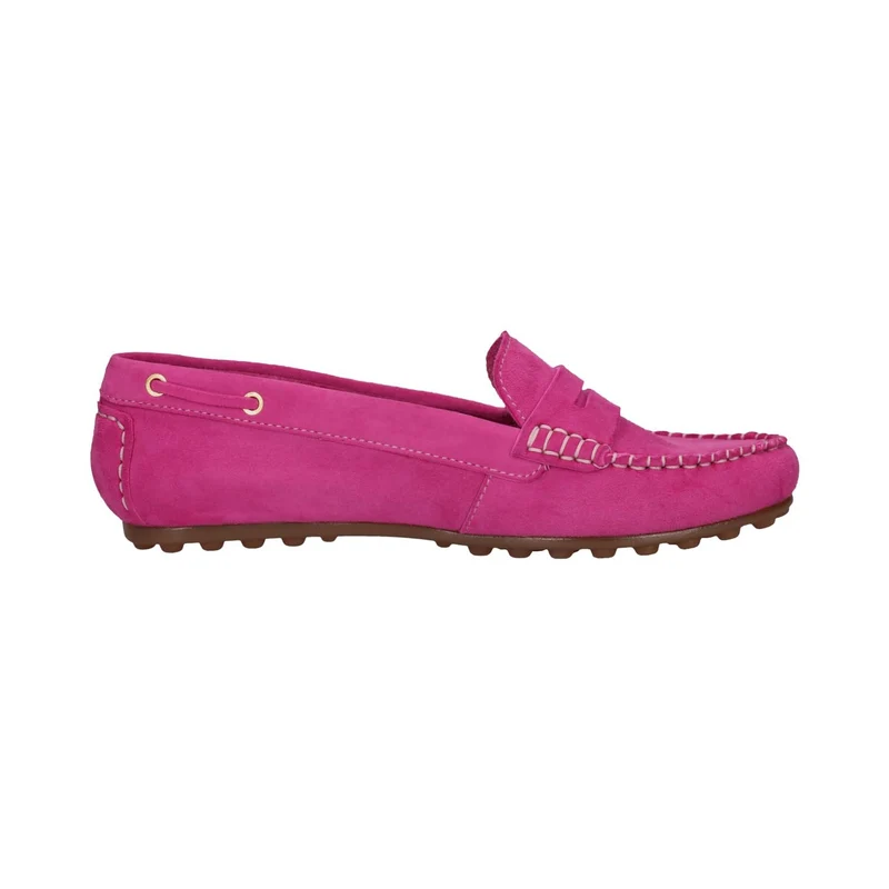 Bagat DAMEN Dark Pink Suede Moccasin Shoes