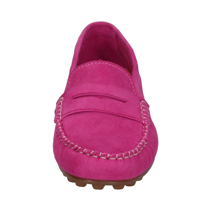 Bagat DAMEN Dark Pink Suede Moccasin Shoes