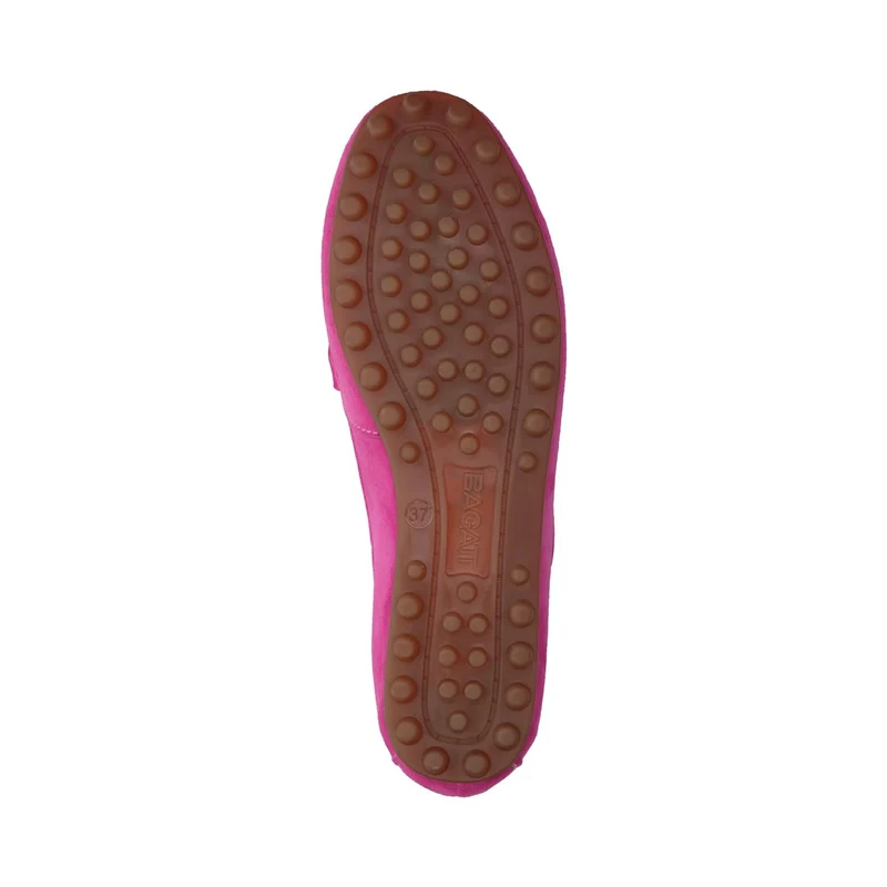 Bagat DAMEN Dark Pink Suede Moccasin Shoes