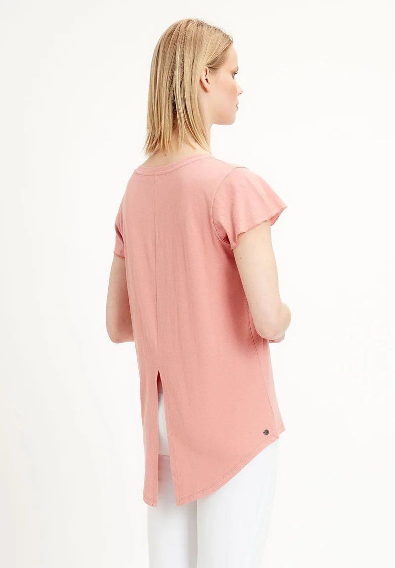 T-Shirt aus Leinen-Bio-Baumwolle-Mix