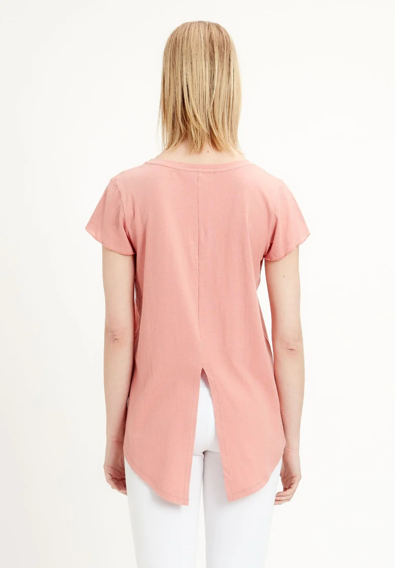T-Shirt aus Leinen-Bio-Baumwolle-Mix
