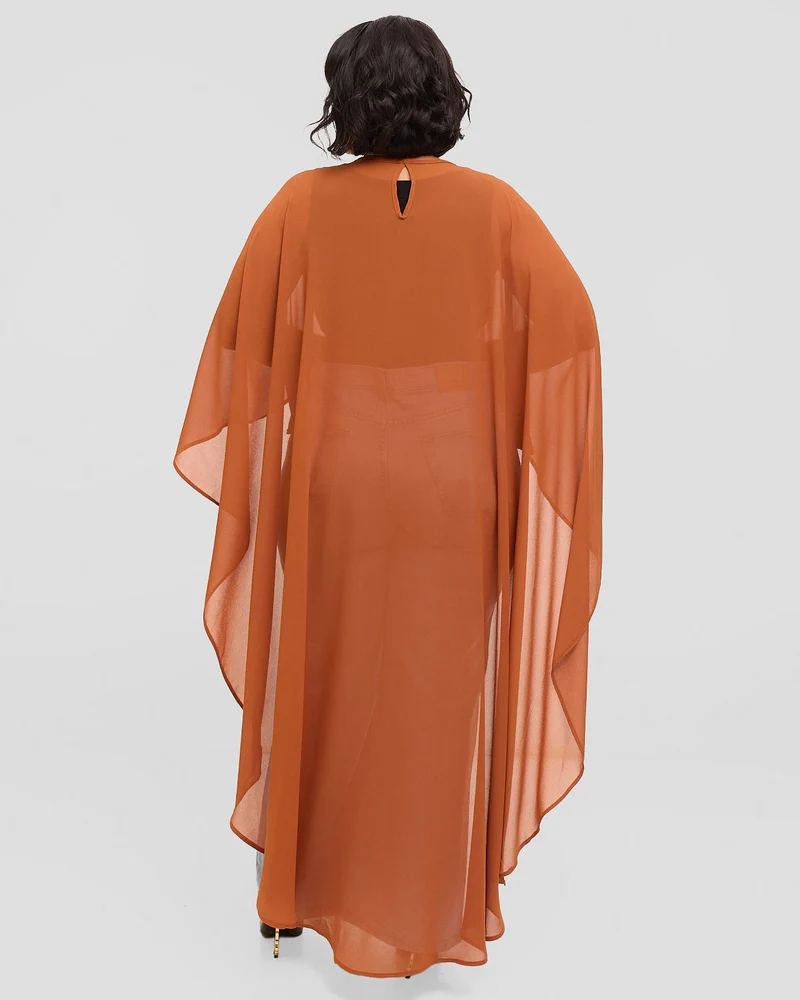 Inroses Monaco Long Kimono Top - Brown