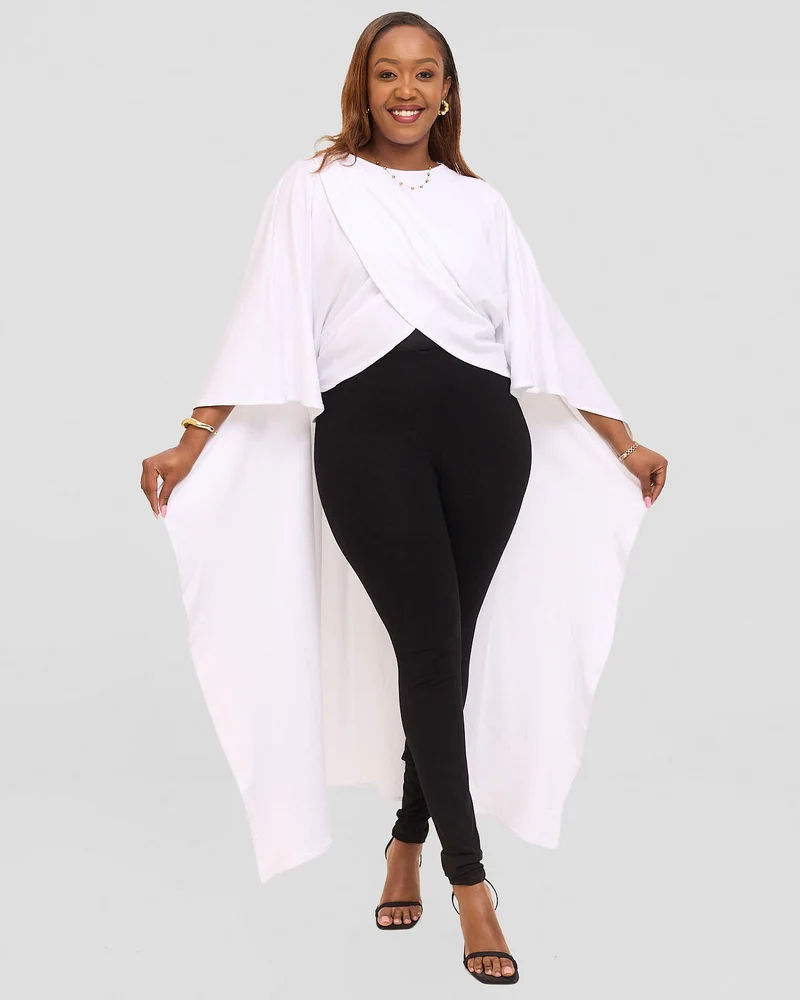 Inroses 3-in-1 Flow Drape Kimono - White