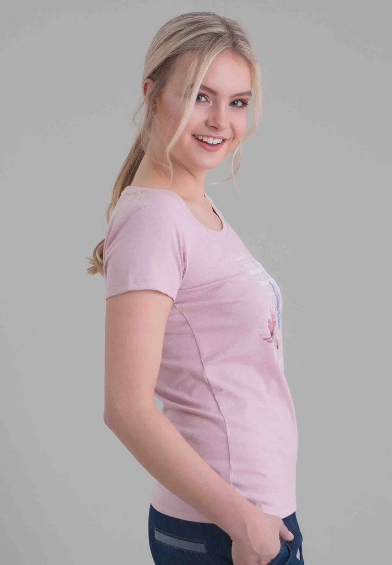T-Shirt aus Bio-Baumwolle mit Blumenprint