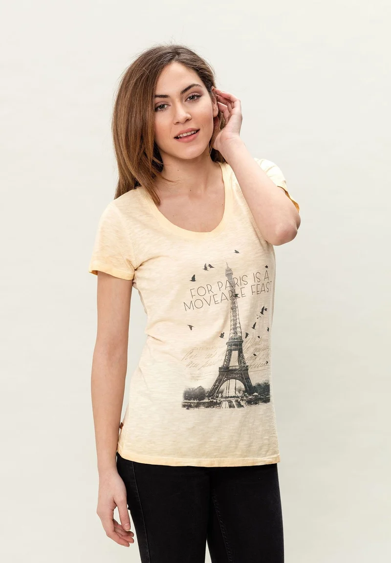 Cold Dyed T-Shirt aus Bio-Baumwolle