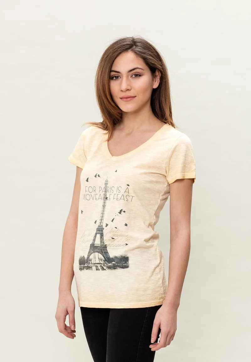 Cold Dyed T-Shirt aus Bio-Baumwolle
