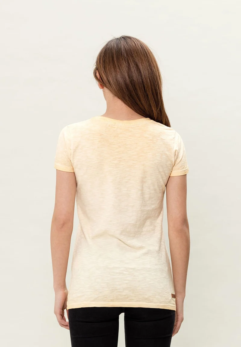 Cold Dyed T-Shirt aus Bio-Baumwolle