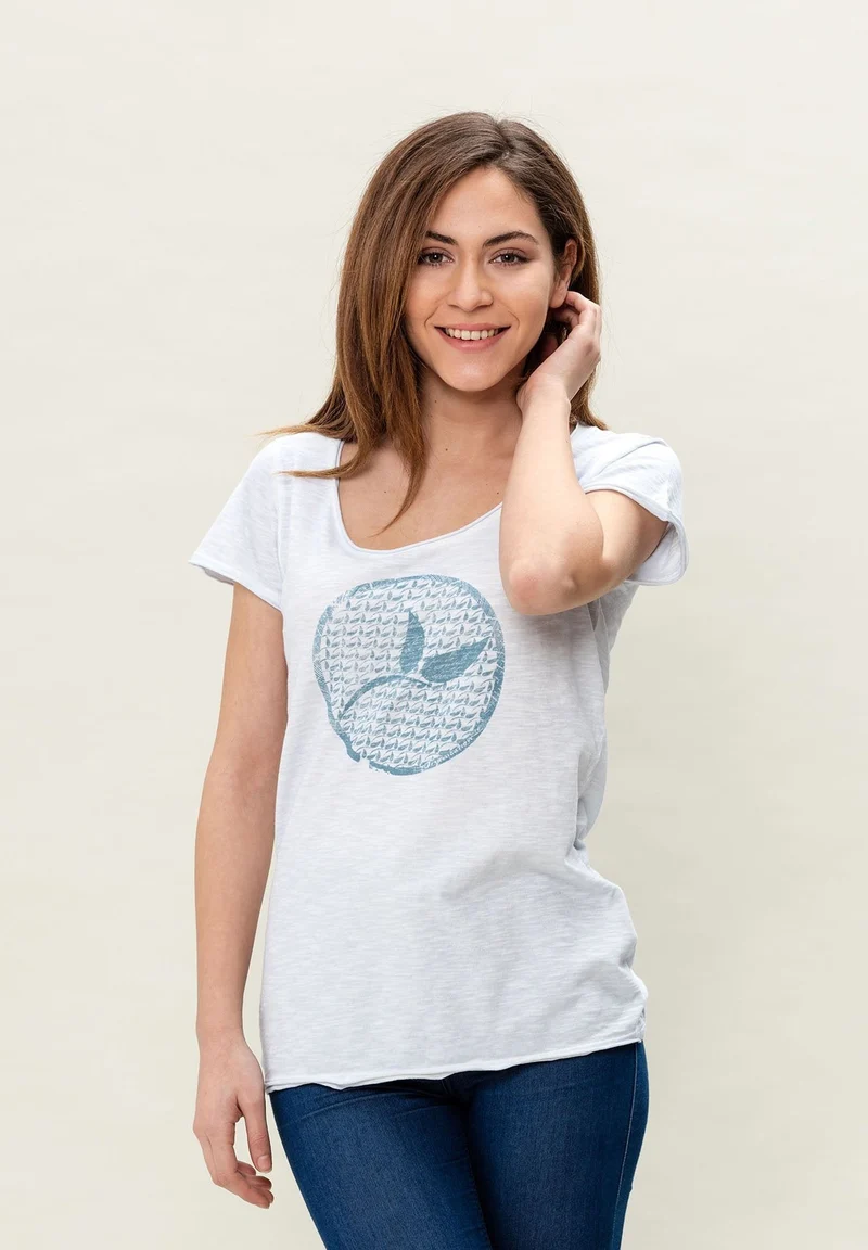 Cold Dyed T-Shirt aus Bio-Baumwolle