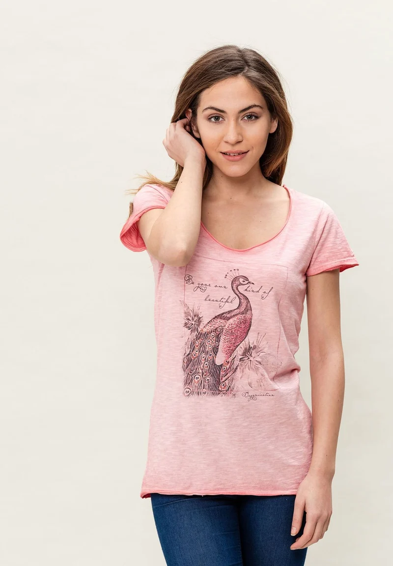 Cold Dyed T-Shirt aus Bio-Baumwolle