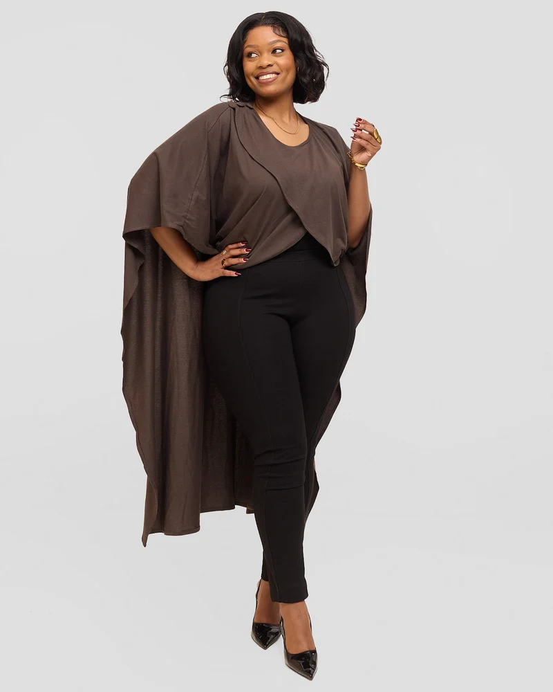 Inroses 3-in-1 Flow Drape Kimono - Chocolate
