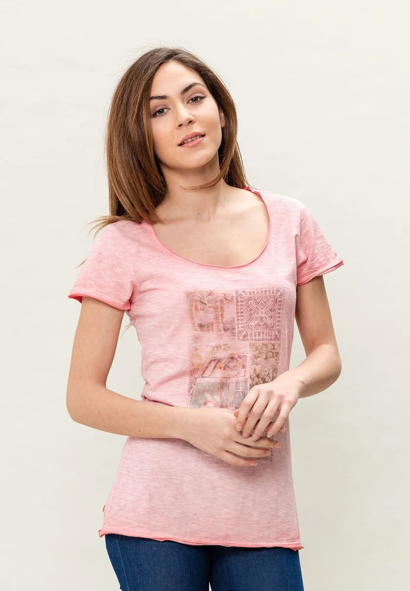 Cold Dyed T-Shirt aus Bio-Baumwolle