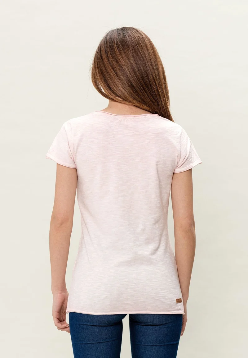 T-Shirt aus Bio-Baumwolle in Cold-Dye-Effekt