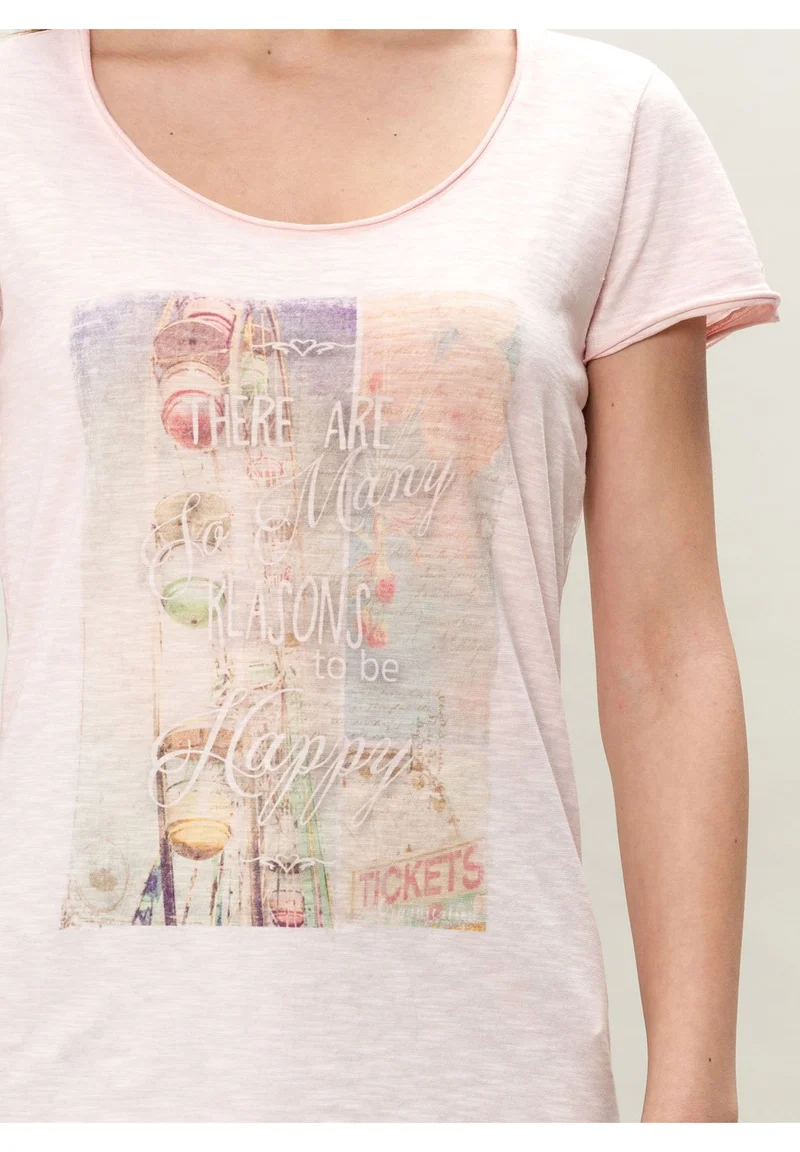 T-Shirt aus Bio-Baumwolle in Cold-Dye-Effekt