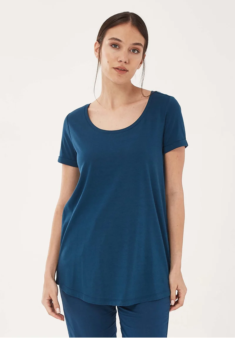 T-Shirt aus TENCEL™ Lyocell- Bio-Baumwolle-Mix