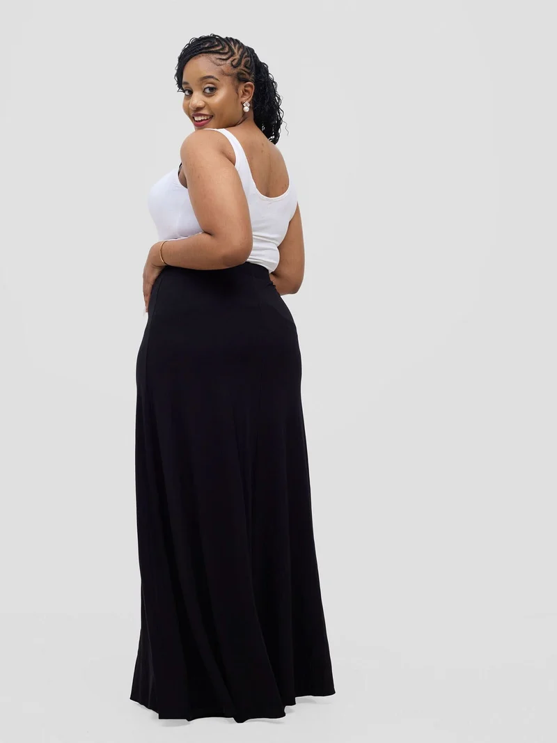 Vivo Basic A-line Maxi Skirt - Black