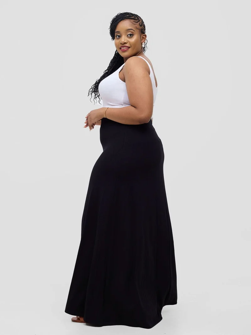 Vivo Basic A-line Maxi Skirt - Black