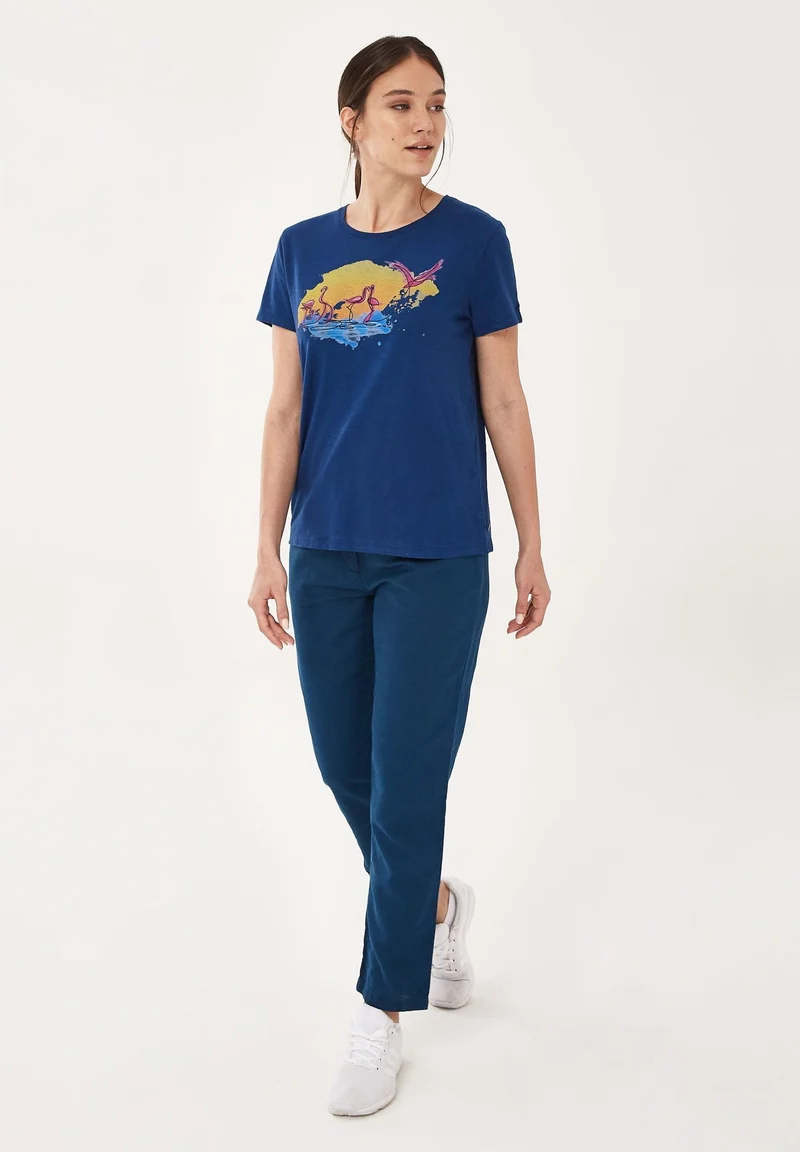 T-Shirt aus Bio-Baumwolle mit Print