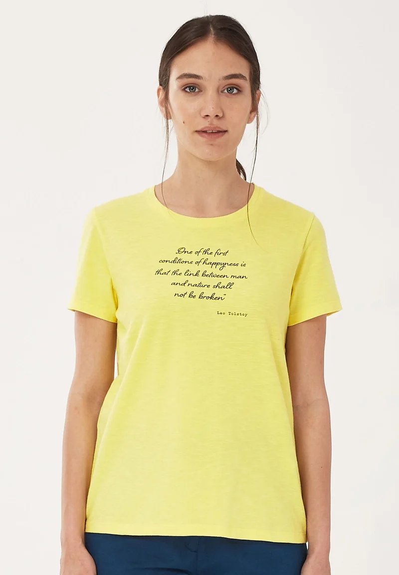 T-Shirt aus Bio-Baumwolle mit Text-Print