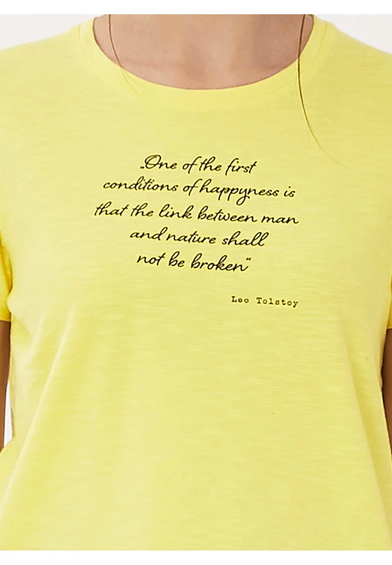 T-Shirt aus Bio-Baumwolle mit Text-Print