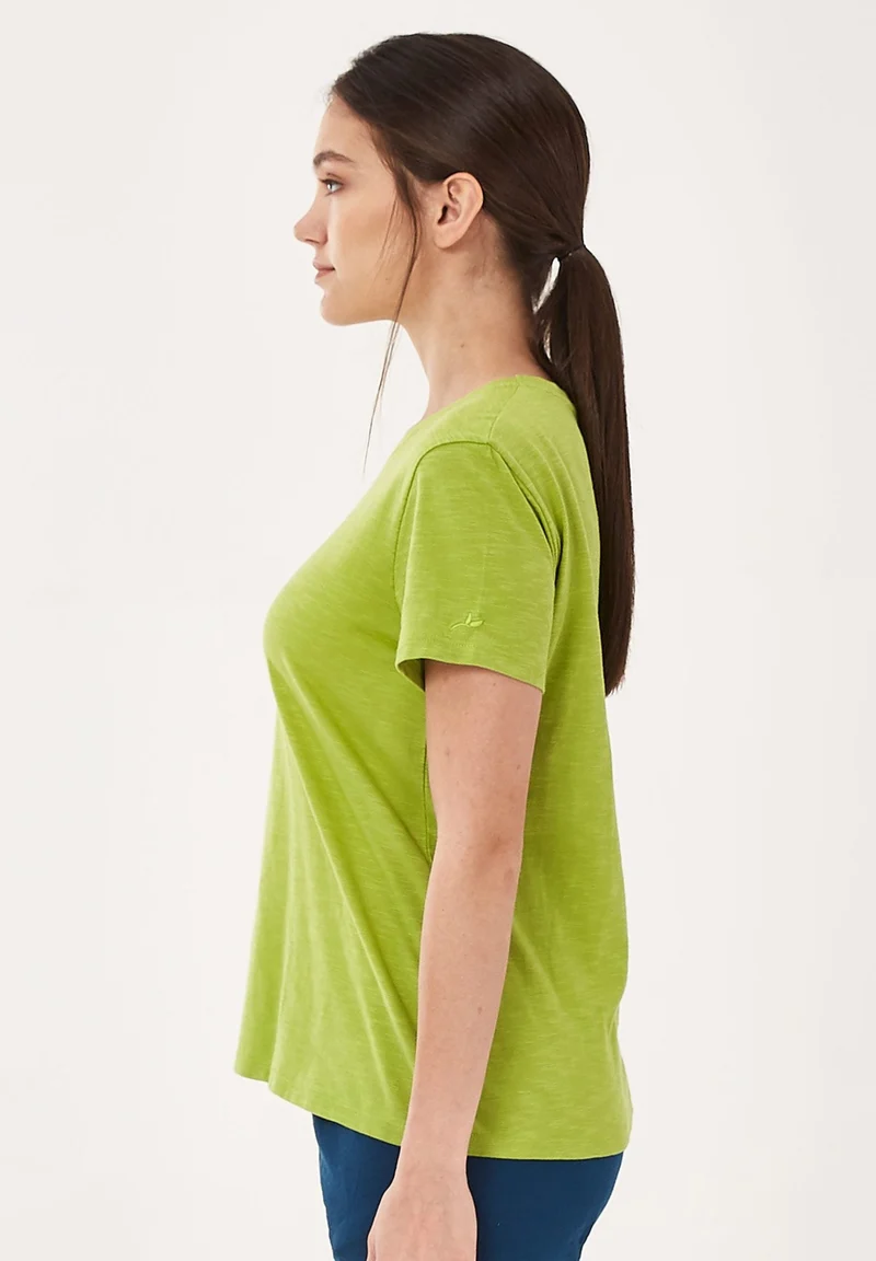 T-Shirt aus Bio-Baumwolle mit Blume-Print