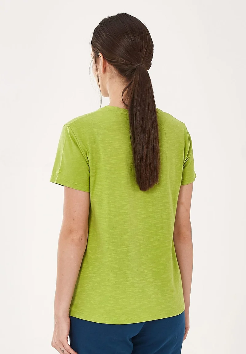 T-Shirt aus Bio-Baumwolle mit Blume-Print