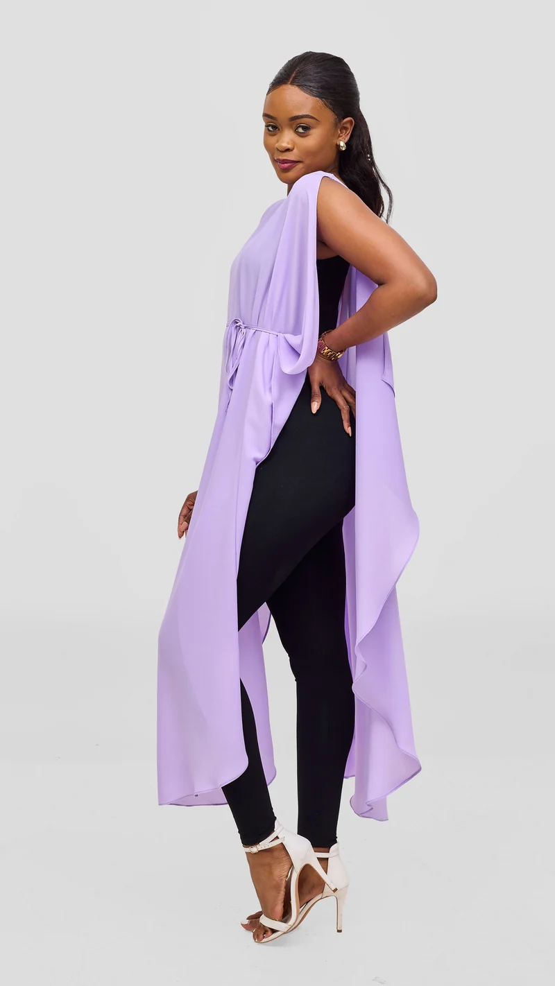 Vivo Liora Scalloped Maxi Top - Lilac